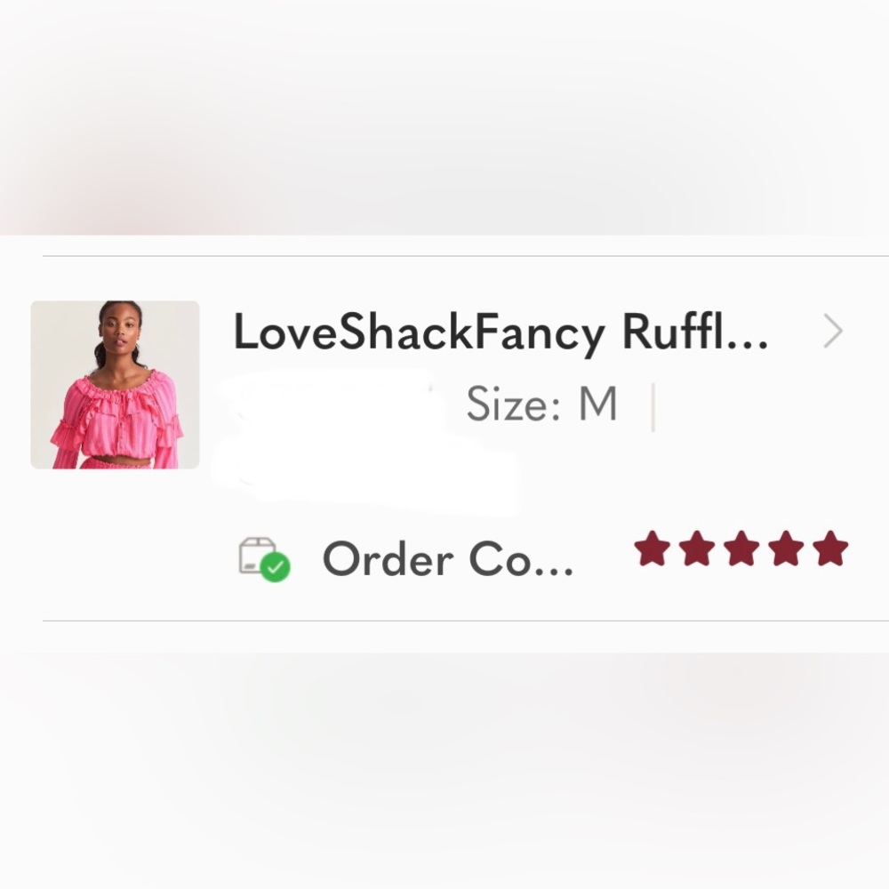 LoveShackFancy Ruffle Popover Top - Picture 5 of 13